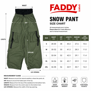 Pantalon de ski baggy personnalisé imperméable et thermique, style cargo, pour l'hiver et les activités de plein air, idéal pour la vente en gros - Product Image 6