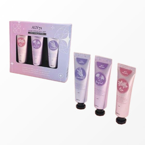 Coffret cadeau ALV Korean K-Beauty Crème pour les mains parfumée à la rose et à la bergamote Coffret cadeau 3 types Lavande Fabriqué en Corée Beurre de karité - Product Image 4