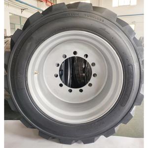 Neumático Relleno de Espuma 9-14.5 355/55D625 18-625 445/50D710 con Llanta Ensamblada para Plataforma Elevadora Genie AWP de Goma Sólida - Product Image 3