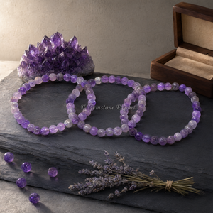 กำไลข้อมือแกะสลักจากอเมทิสต์ขายส่ง - Product Image 3