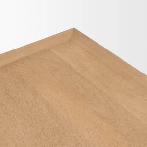 โต๊ะกลางห้องนั่งเล่นทรงสี่เหลี่ยมทำจากไม้มะม่วงเนื้อแข็ง ขอบคม ผิวเรียบ ฐานแกะสลักด้วยเครื่อง CNC ทันสมัย - Product Image 4