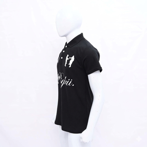 เสื้อโปโลผู้ชายสีดำลายกราฟิก ผ้าฝ้าย แขนสั้น สไตล์ลำลอง สตรีทแวร์ พิมพ์ลาย ดีไซน์ฤดูร้อน ระบายอากาศได้ดี แฟชั่นเสื้อยืดโปโล - Product Image 6