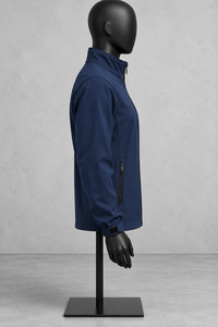 Chaqueta Softshell para Hombre, Cuello Alto, Cierre Completo, Cortavientos, Informal, para Invierno - Product Image 4