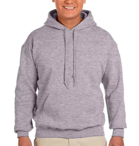 Sudadera con Capucha Gris Claro para Hombre, Corte Regular, Felpa de Algodón, Informal, para Otoño, con Bolsillo, Tejido de Punto, Color Sólido - Product Image 6
