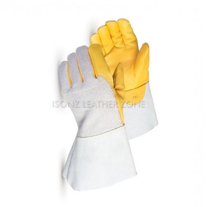 Guantes de Soldadura de Cuero Genuino de Vaca de Alta Calidad, Protección Contra Cortes de Larga Duración para Seguridad Laboral Industrial - Product Image 3