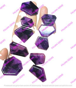 100% Alta Calidad FAIJAN GEMS Rodaja de Amatista, Gema Natural, Cristal Curativo, Cabujón Suelto, Certificado por Terceros, Personalizable - Product Image 4