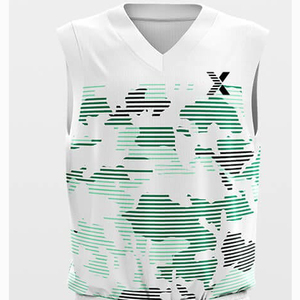 Camiseta de Baloncesto Personalizada Unisex con Cuello en V, Sin Mangas, Transpirable, de Malla, 100% Poliéster |   Jersey Personalizado con Impresión por Transferencia de Calor, Diseño OEM para Equipos - Product Image 4