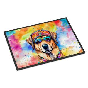 Hippie Dawg <b>Doormat</b> Non-Slip Washable Low Pile Indoor/Outdoor Entryway Rug 24H X 36W Front Door Mat - Product Image 1