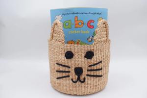 ตะกร้าแมวทำจากผักตบชวา ตะกร้าเก็บของทำมือ ขายส่ง เป็นมิตรกับสิ่งแวดล้อม ผลิตในเวียดนาม - Product Image 4