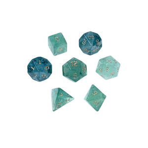 High quality stone dice crystal Green Calcite crystal reiki healing gemstones <b>Engraved</b> custom dice set Vikings - Product Image 5