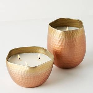 Bol à bougie en métal gravé fait main avec couvercle, porte-bougie décoratif de luxe, pot à bougie, décoration d'intérieur, cadeau de mariage, conteneur à bougie - Product Image 2