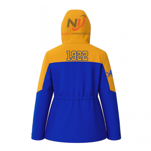 เสื้อแจ็คเก็ตกันฝนแบบมีฮู้ด ซิกมาแกมมาโร โซโรริตี้ ปี 2026 ขายส่ง เสื้อแจ็คเก็ตวาร์ซิตี้แบบซอฟต์เชลล์ คุณภาพสูง เสื้อกันฝนสำหรับผู้หญิง - Product Image 1