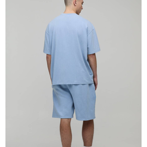 T-shirt ample en coton 100% de haute qualité, coupe ample, épais, séchage rapide, streetwear d'été, logo imprimé en relief, t-shirts graphiques pour hommes - Product Image 6