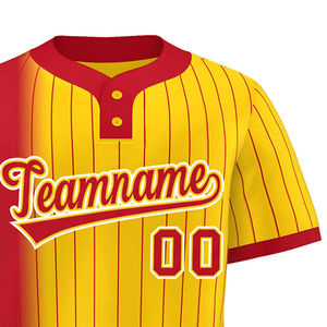 Camisetas de Béisbol Sublimadas Personalizadas con Cuello en V, Logotipo del Equipo y Número Personalizados, Camisetas Deportivas de Béisbol y Sóftbol - Product Image 3