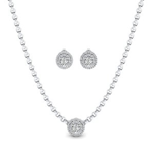 Parures de bijoux REYES Luxury en argent sterling 925, certifiées GRA, avec moissanite, colliers, bagues et boucles d'oreilles pour mariée, bijoux fins. - Product Image 3
