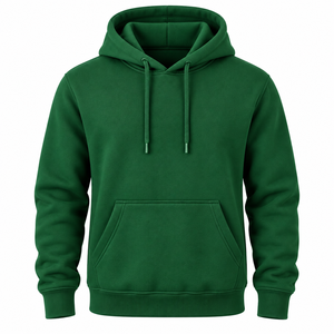 Sweat-shirt à capuche surdimensionné pour homme, couleur unie, décontracté, manches régulières, en coton French Terry, pour l'automne - Product Image 4