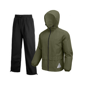 Survêtements de pluie pour hommes, vente en gros, haute qualité, personnalisés, best-sellers, dernier design, coupe-vent, légers, fermeture éclair intégrale - Product Image 1