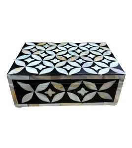 Boîtes de rangement pour bijoux faits à la main en nacre, design arabe/islamique, étanches et écologiques - Product Image 6