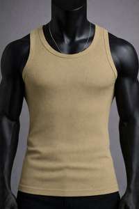 Camiseta Deportiva Personalizada al por Mayor, Camiseta Deportiva de Poliéster para Correr, Camiseta sin Mangas para Hacer Ejercicio, Ropa Deportiva para Hombre, Camiseta de Gimnasio - Product Image 6