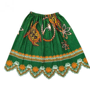 Faldas Bordadas Estilo Isleño, de Algodón Hawaiano, para Mujer, Largas, para Vacaciones en la Playa, de Alta Calidad, Color Sólido, en Oferta - Product Image 4