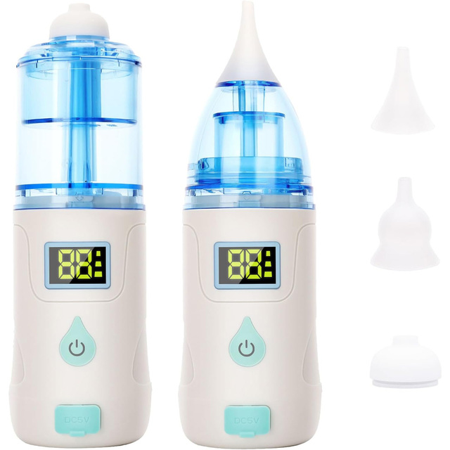 Limpiador Salt Silicone Nasal Snot Cleaner Rinse Kit Sucker Rechargeable Irrigation System Electric Baby Aspirator White