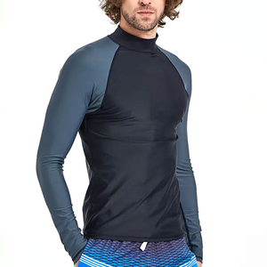 Rashguard pour homme à manches longues, respirant, antibactérien, écologique, séchage rapide, avec logo brodé personnalisé, couleur personnalisée, OEM - Product Image 4