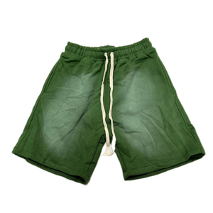Men's Solid Cotton Drawstring Shorts Mid Waist Casual Breathable Knitted Short Pants With <b>String</b> Closure - Product Image 2