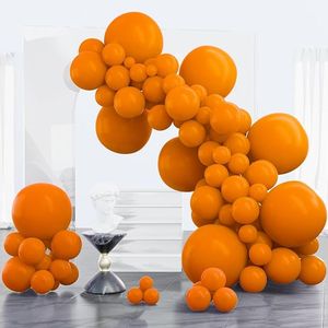PartyWoo 100 Palloncini in Lattice Arancione Bruciato 18 12 10 5 Pollici, Kit Arco di Palloncini Color Terracotta Ruggine per Feste - Product Image 1