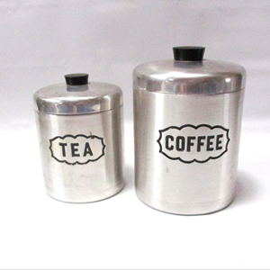 Stainless Steel Coffee Tea Canisters for <b>Kitchen</b> <b>Storage</b> Airtight <b>Containers</b> for Sugar and Pantry Organization From India - Product Image 1