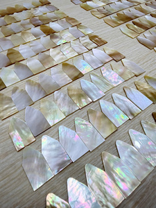 Pièces d'incrustation en nacre polie de qualité supérieure du Vietnam, matériau en nacre pour la décoration artisanale, fournisseur d'exportation - Product Image 4