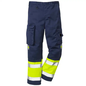 Wholesale High Quality Cotton/Polyester <b>Overall</b> Workwear High Vis Reflective Flame-Retardant Safety <b>Mens</b> Winter Bib Pants - Product Image 2