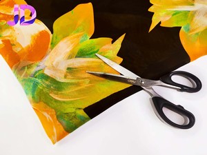 Bán Chạy Nhất Mô Hình Tùy Chỉnh Kỹ Thuật Số In 100% Polyester Voan Vải Cho Phụ Nữ Củ<span class=keywords><strong>a</strong></span> Wedding Dress Mỏng Voan Vải - Product Image 4