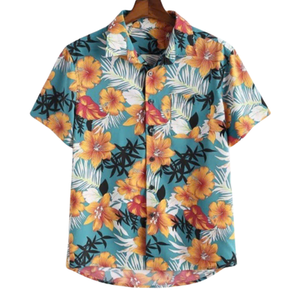 Groupe familial correspondant chemises d'été tenues de vacances de plage à fleurs hawaïennes pour tous les âges - Product Image 3