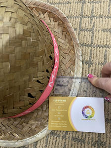 Chapeau Sombrero Mexicain en Paille Rayé avec Logos Brodés, Large Bord 50cm 60cm, Idéal pour l'Été, les Soirées, les Restaurants, la Plage et les Célébrations - Product Image 6