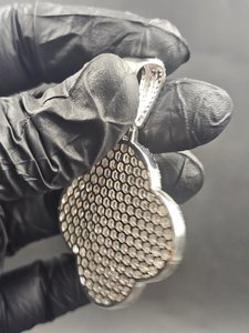Colgante de letra personalizado con diamante de moissanita VVS en plata de ley 925 para uso unisex - Product Image 3