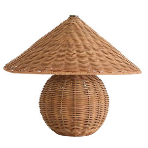 Lámparas de mesa de ratán a precio económico, iluminación decorativa para el hogar, lámpara de mesa nórdica para dormitorio y sala de estar de fábrica vietnamita - Product Image 5