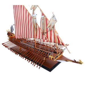 Maqueta de Barco Español La Real Galley, Hecha a Mano, Ecológica, Pintada en Madera, Modelo de Buque de Guerra Vintage, Decoración para el Hogar, 90Lx37Wx68H Cm - Product Image 5