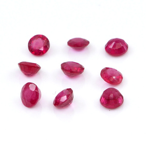 Rubis naturels de Bangkok, ronds calibrés de 3 mm, pierres précieuses de rubis naturelles facettées pour la fabrication de bijoux, prêtes à l'emploi - Product Image 3