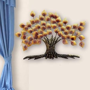 Metal <b>Tree</b> Wall Art with <b>LED</b> <b>Lights</b> Modern Decorative Wall Hanging for Living Room Bedroom Hallway Home Decor - Product Image 4