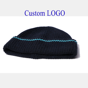 wholesale oem quality personalized adult knit beanies 100% acrylic winter <b>thermal</b> headwear custom logo factory 2026 - Product Image 2