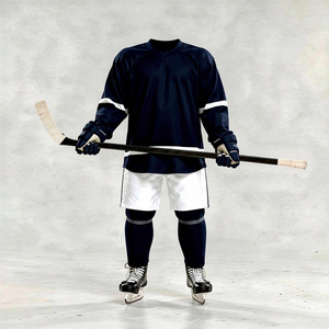 Kit de hockey sur glace avec maillot personnalisé, respirant, en polyester sublimé, grande taille, vêtements de sport - Product Image 3