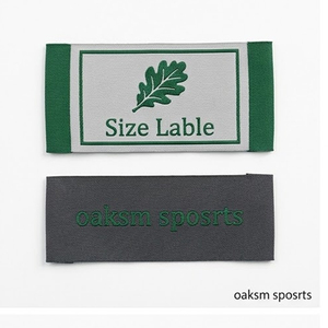 Étiquettes tissées en satin damassé écologiques avec logo personnalisé, étiquettes principales pour vêtements à haute densité, fournitures de couture, directement de l'usine - Product Image 2
