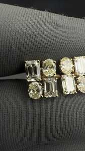 Moissanite Diamond Emerald and Oval Cut Designer <b>Studs</b> <b>Earrings</b> For Women's Jewelry 925 <b>Silver</b> Fine Classic Gift For Partner - Product Image 5