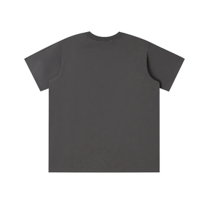 T-shirt blanc à col rond et manches courtes pour femme, coupe classique, couleur unie, minimaliste, en coton tissé, écologique, respirant, séchage rapide - Product Image 3