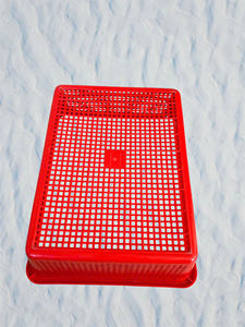 Rectangular Plastic Tray 100% Virgin PP 34,5x28,2x12 cm Viet Nam Factory Plastic <b>Crate</b> <b>Stackable</b> Food Grade Storage - Product Image 3
