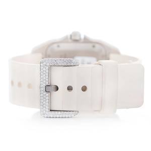 Reloj Iced Out de Moissanita con Diamantes VVS, Acabado Espejo, Acero Inoxidable, Cuarzo, para Hombre, Correa de 20mm, Lujo, Moda, Esfera de Cristal - Product Image 4