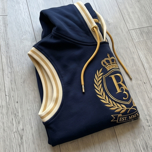 Workout Embroidery Sleeveless Hoodie <b>Singlet</b> Sleeveless Stripe Line Gym Vest Tops Men's Muscle Fit Trainer <b>Singlet</b> Top - Product Image 6