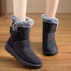 2026 Unisex Mid-Calf Cotton-Padded Snow Boots <b>Plus</b> <b>Size</b> Winter Fleece-Lined Thick Waterproof Thermal Lightweight Flexible Boots - Product Image 3