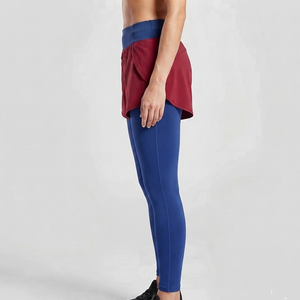 Shorts décontractés élégants en polyester et élasthanne avec leggings, couleur unie, taille personnalisée, taille élastique, legging de yoga pour femmes - Product Image 3
