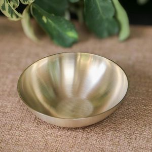 Bol à glace en bronze avec cuillère – Service élégant pour desserts lors de réceptions à domicile - Product Image 3